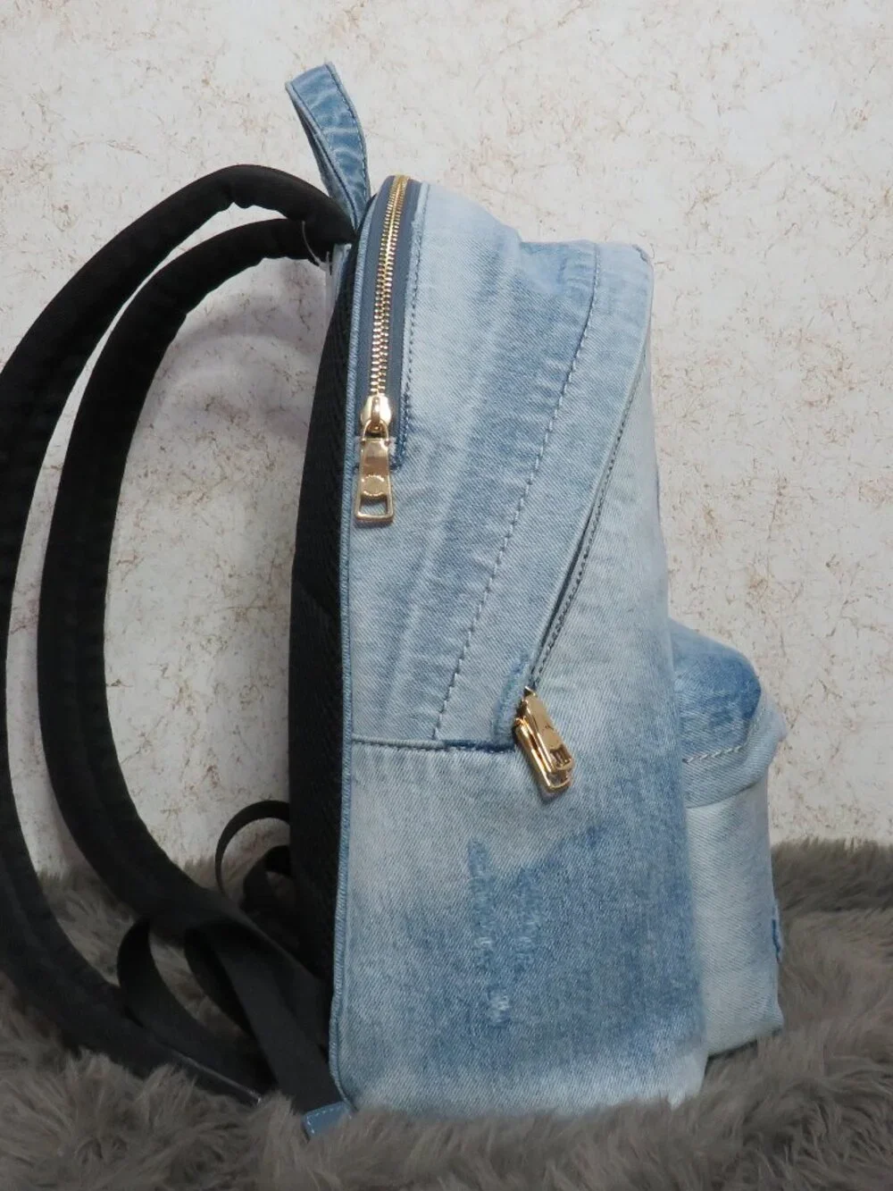 Coach Faded Denim Taylor Small Backpack (Light Indigo)